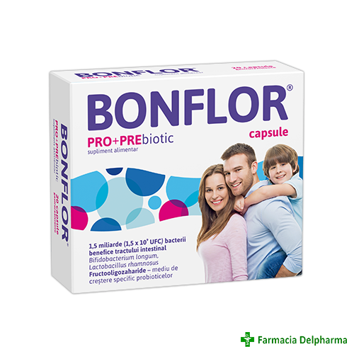 Bonflor Probiotic + Prebiotic x 20 caps., Fiterman