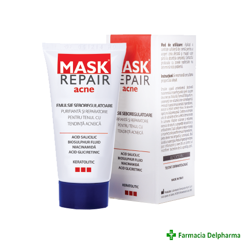 Mask Repair Acne Emulsie seboreglatoare x 50 ml, Solartium