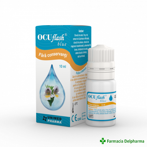 OCUflash Blue picaturi oftalmice x 10 ml, Unimed Pharma