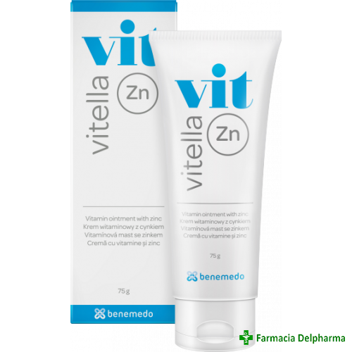 Vitella Zn crema cu vitamine si zinc x 75 g, Benemedo