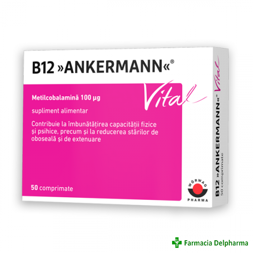 Vitamina B12 Ankermann Vital 100 µg x 50 compr., Worwag Pharma