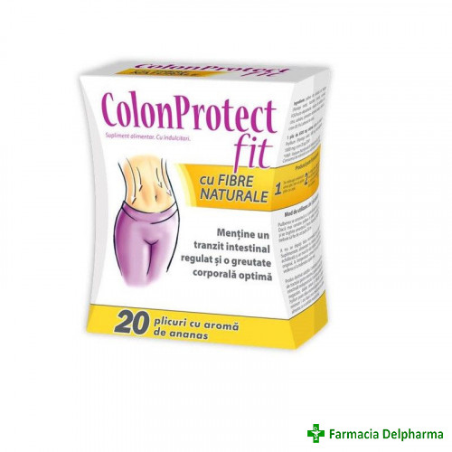 Colonprotect Fit (aroma ananas) x 20 plicuri, Zdrovit