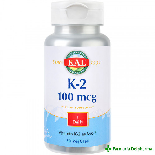 Vitamina K-2 100 mcg Kal x 30 caps., Secom