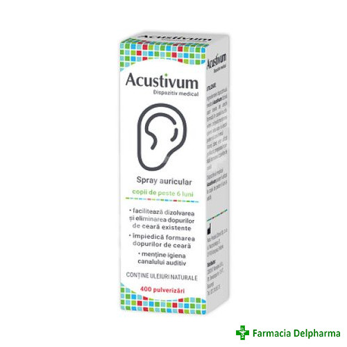 Acustivum spray auricular x 20 ml, Zdrovit