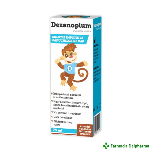 Dezanoplum impotriva paduchilor x 75 ml, Zdrovit