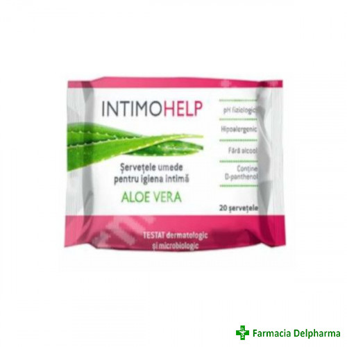 Intimohelp servetele pentru igiena intima x 20 buc., Zdrovit