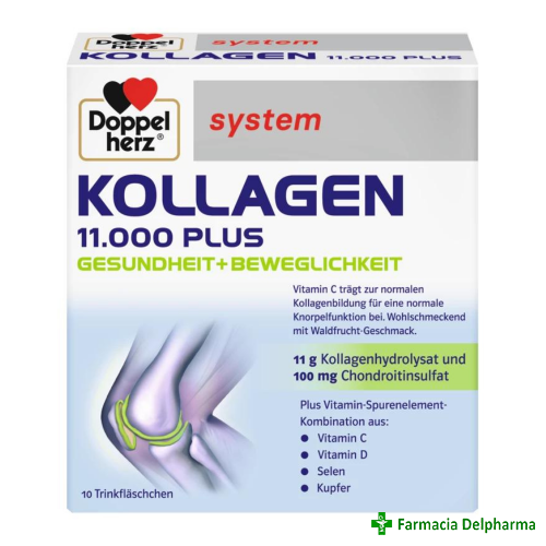 Kollagen 11000 Plus X 10 flacoane, Doppelherz