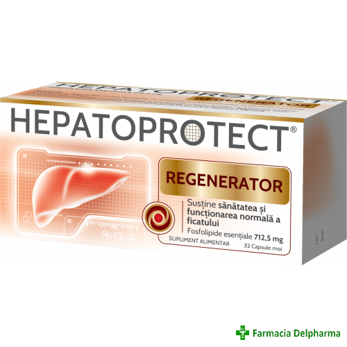 Hepatoprotect Regenerator x 32 caps. moi, Biofarm