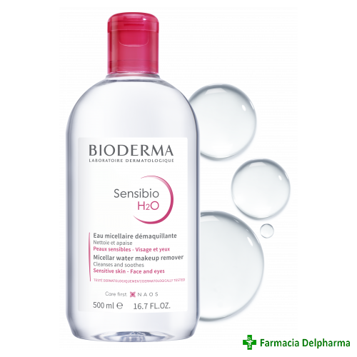 Sensibio H2O solutie micelara x 500 ml, Bioderma