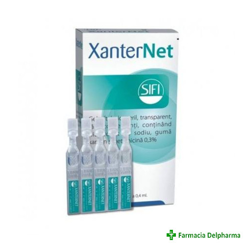 Xanternet gel oftalmic monodoze x 10 buc., Sifi