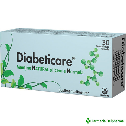 Diabeticare x 30 compr., Biofarm