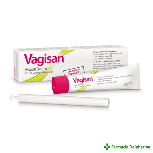 Vagisan crema vaginala hidratanta x 25 g, Dr. Kurt Wolff