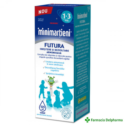 Minimartieni Futura sirop 1-3 ani x 125 ml, Walmark