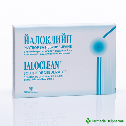 Ialoclean solutie nebulizator 5 doze x 2 ml, Farma-Derma