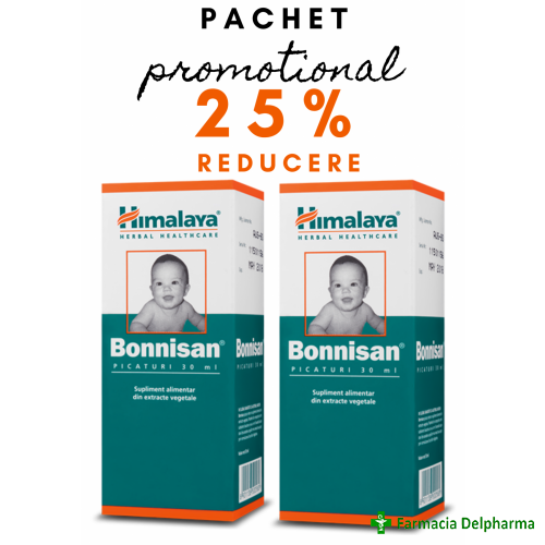 Bonnisan picaturi x 30 ml 1+1 (25%), Himalaya