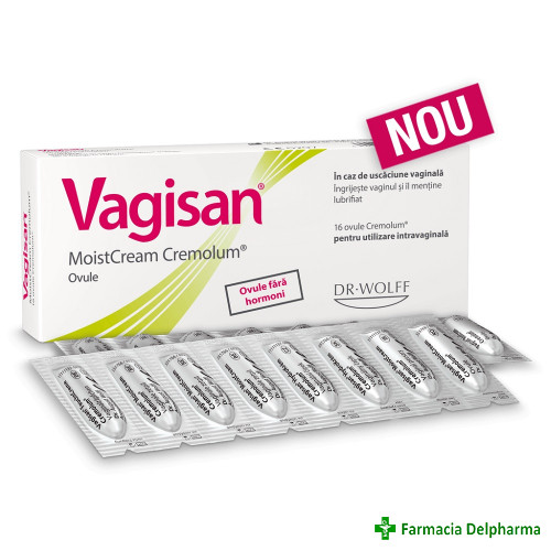 Vagisan MoistCream Cremolum ovule x 16 buc., Dr. Kurt Wolff