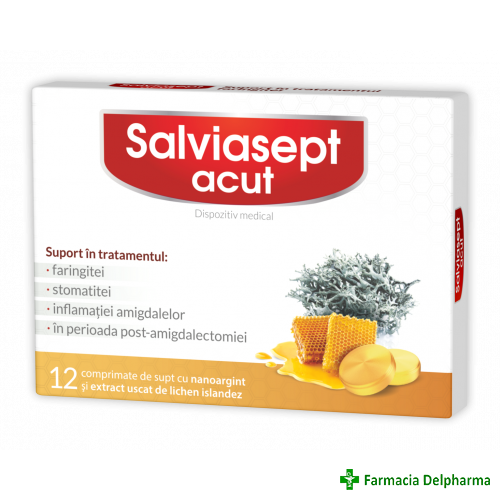 Salviasept Acut x 12 compr., Zdrovit