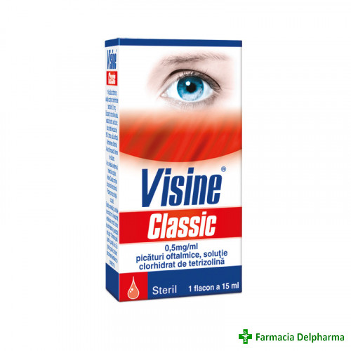 Visine Classic picaturi oftalmice 0,5 mg/ml x 15 ml, McNeil