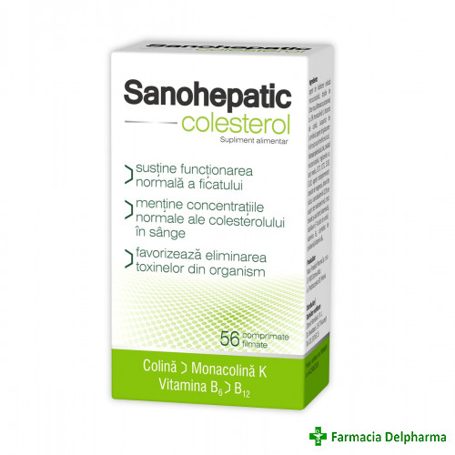 Sanohepatic Colesterol x 56 compr., Zdrovit