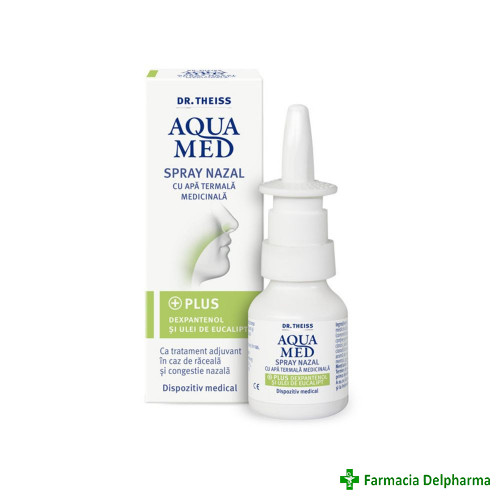 Aquamed spray nazal cu apa termala x 20 ml, Zdrovit