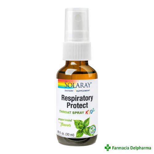Respiratory Protect Throat spray Kidz Solaray x 30 ml, Secom