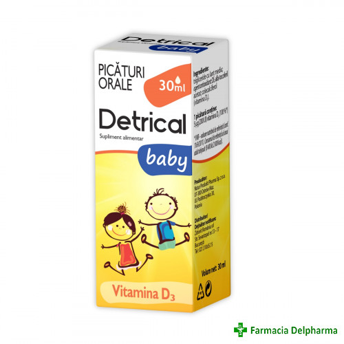 Detrical baby Vitamina D3 x 30 ml, Zdrovit