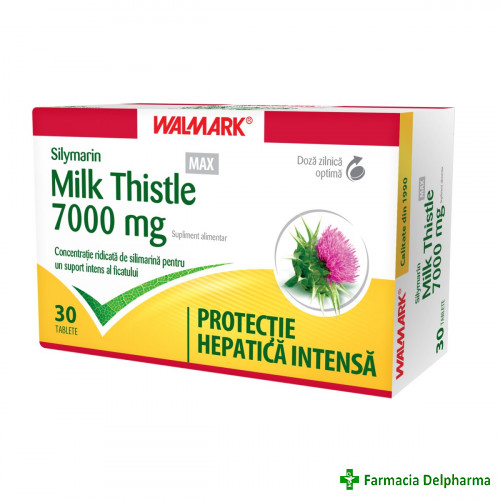 Silymarin Milk Thistle Max 7000 mg x 30 compr., Walmark