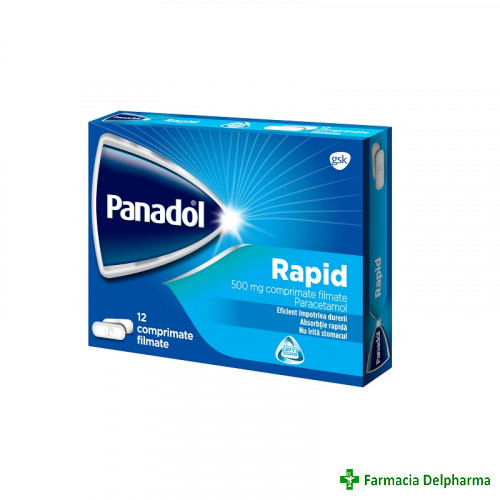 Panadol Rapid 500 mg x 12 compr., GSK