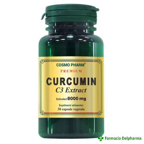 Curcumin C3 Extract 8000 mg Premium x 30 caps., Cosmopharm