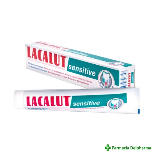 Pasta de dinti Lacalut Sensitive x 75 ml, Zdrovit