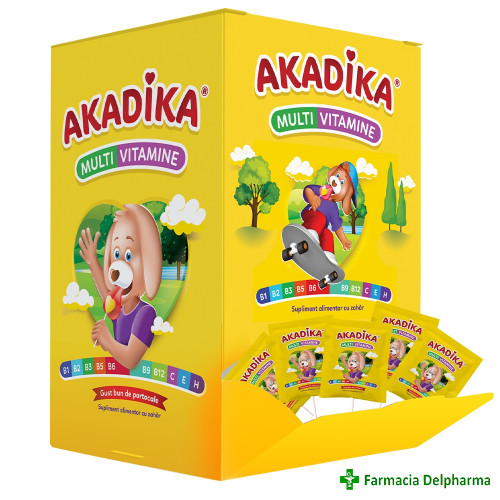 Akadika multivitamine gust portocale x 50 acadele