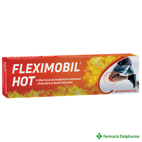 Fleximobil Hot gel emulsionat x 45 g, Fiterman