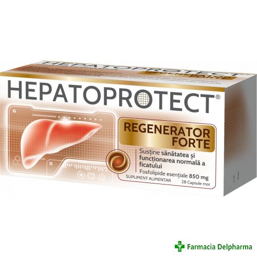 Hepatoprotect Regenerator Forte x 28 caps. moi, Biofarm