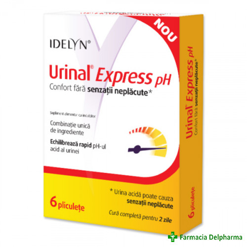Urinal Express pH x 6 plicuri, Walmark