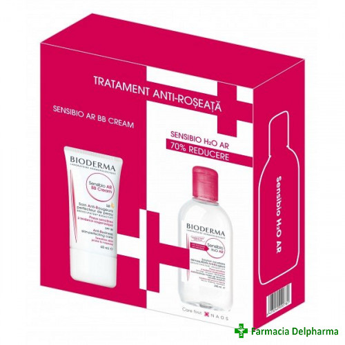 Sensibio AR BB crema x 40 ml+ Sensibio H2O AR x 250 ml (70%), Bioderma