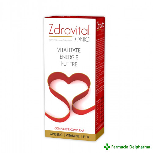 Zdrovital Tonic vitalitate & energie x 500 ml, Zdrovit