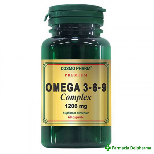 Omega 3-6-9 Complex 1206 mg Premium x 60 caps., Cosmopharm