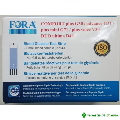 Teste glicemie Fora Comfort x 50 buc., Fora