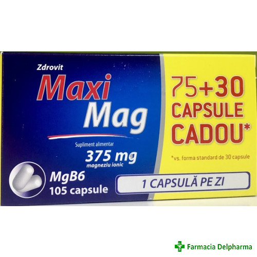 MaxiMag x 75 + 30 caps., Zdrovit