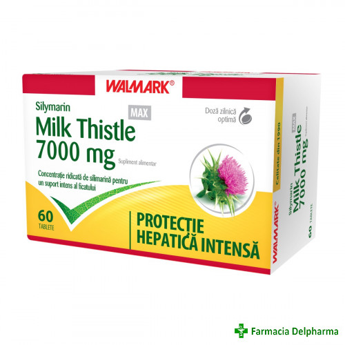 Silymarin Milk Thistle Max 7000 mg x 60 compr., Walmark