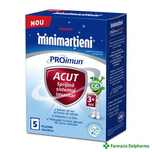 Minimartieni PROimun Acut 3 ani+ x 5 plicuri, Walmark