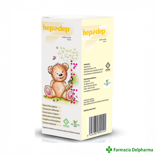 Hepadep picaturi orale x 50 ml, Dr. Phyto