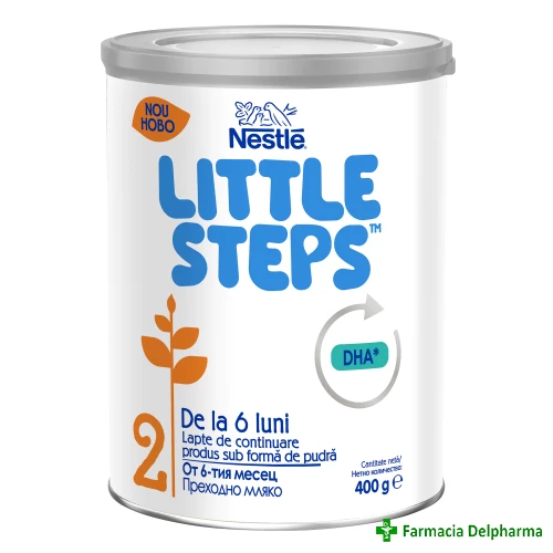 Lapte Little Steps 2 x 400 g, Nestle