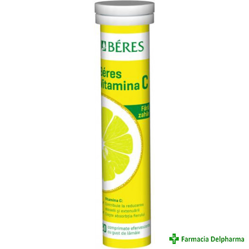 Vitamina C x 20 compr. eff., Beres Pharmaceuticals