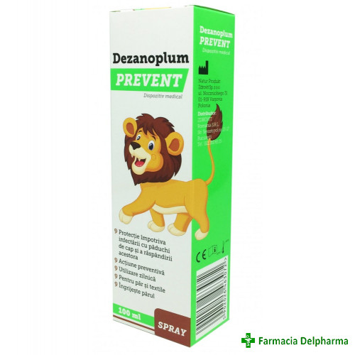 Dezanoplum Prevent spray x 100 ml, Zdrovit