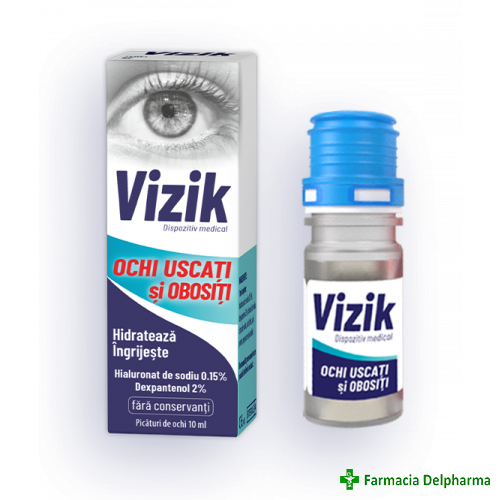 Vizik ochi uscati si obositi x 10 ml, Zdrovit