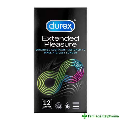 Prezervative Extended Pleasure x 12 buc., Durex