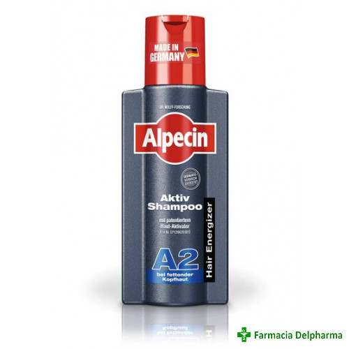 Alpecin Active A2 sampon scalp gras x 250 ml, Dr. Kurt Wolff