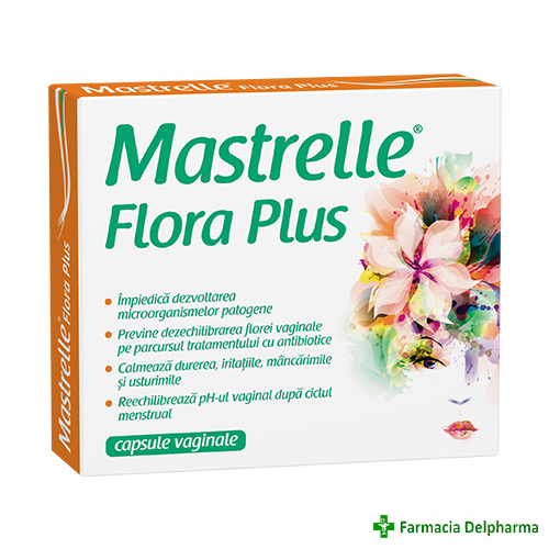 Mastrelle Flora Plus x 10 caps. vag., Fiterman