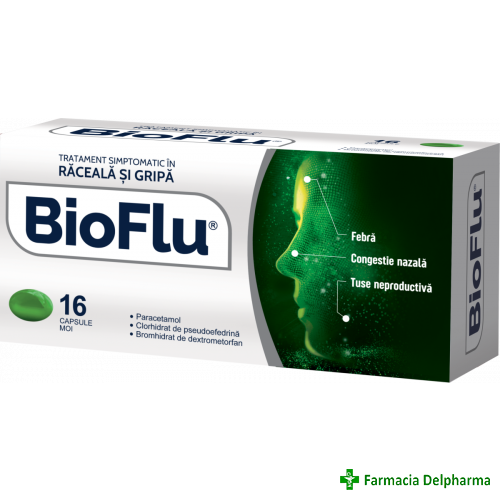 BioFlu x 16 caps., Biofarm